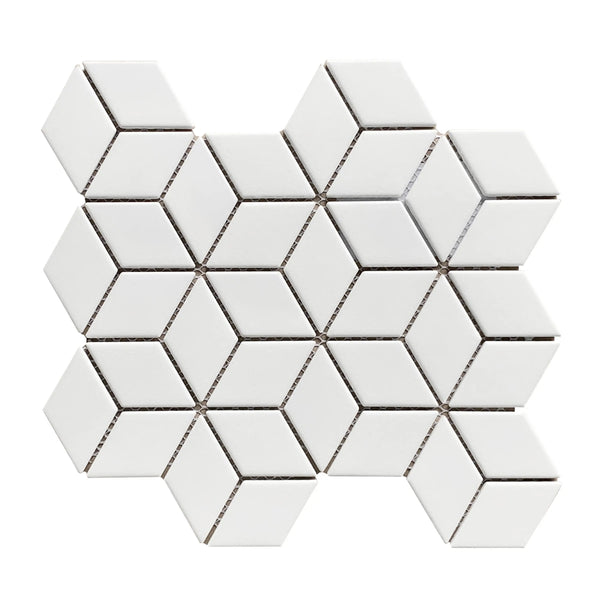 Rhombus - Matte Porcelain Mosaic Tile