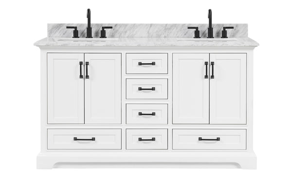 Rhoda Vanity Set with Luxurious Carrara Marble Top