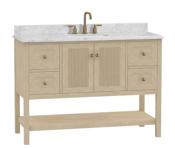 Salem Vanity Family Set with Carrara Marble Top