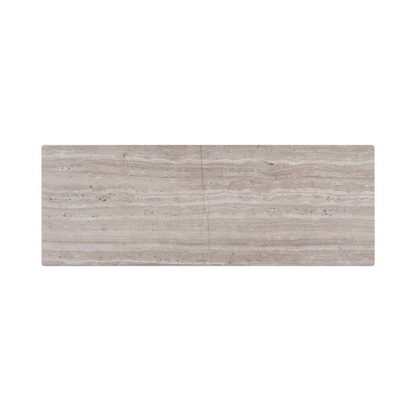 3"x8" Wooden White Marble Tiles