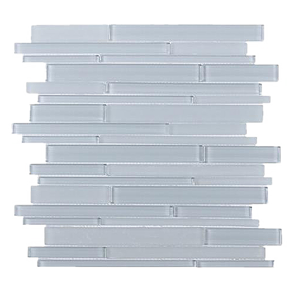 Ice Block Random Strip Glass Mosaic Tile