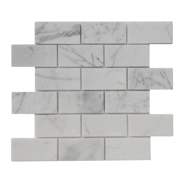 2"x4" Calacatta Polished Marble Mosaic Tile