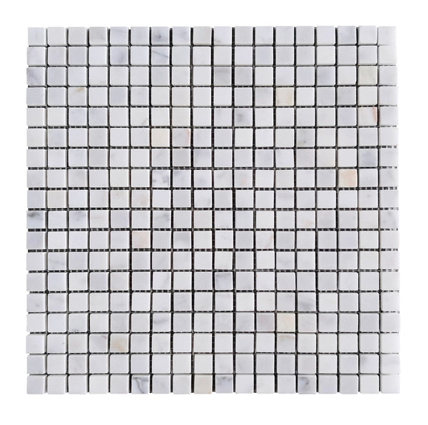 5/8" Calacatta Polished Marble Mosaic Tile