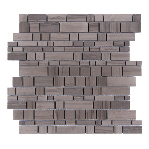 Athens Gray Multi-Square Honed Mosaic Tile